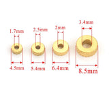 20pcs Stainless Steel Texture Spacer Beads For Bracelet Making DIY