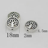 10pcs Antique Silver Life Tree Round Beads 18mm DIY Jewelry Accessories