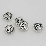 10pcs Antique Silver Life Tree Round Beads 18mm DIY Jewelry Accessories