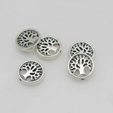 10pcs Antique Silver Life Tree Round Beads 18mm DIY Jewelry Accessories