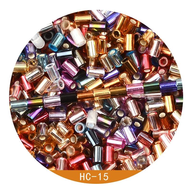 3.5mm Tube Glass Bugle Spacer Beads for Jewelry Making