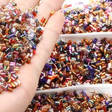 3.5mm Tube Glass Bugle Spacer Beads for Jewelry Making