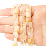 AAA Faceted Natural Stone Bead Amazonite Citrine Apatite Cube 10x5mm