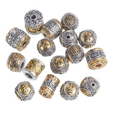 5pcs Nepalese Tibetan Silver/Gold Metal Beads For Jewelry Making