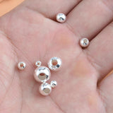 2-12mm Sterling Silver Round Bead for Jewelry Making Finding