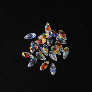 Crystal Droplet Glass Beads 5*10mm-12*22mm AB