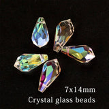 Crystal Droplet Glass Beads 5*10mm-12*22mm AB