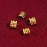 10Pcs Stainless Steel Gear Spacer Beads 5mm 6mm Square Loose Beads