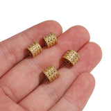 10Pcs Stainless Steel Gear Spacer Beads 5mm 6mm Square Loose Beads