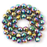 Plated Silver Hematite Stone Spacer Beads for Jewelry Making
