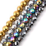 Plated Silver Hematite Stone Spacer Beads for Jewelry Making
