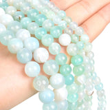 Mint Silk Agate Beads Gemstone Charm for DIY Jewelry Making