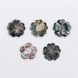 Mother of Pearl Shell Flower Charms for Jewelry Making