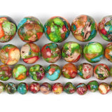 Colorful Sea Sediment Jaspers Turquoises Stone Beads 4/6/8/10mm