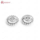 18K Brass Lantern Round Worm Cube Flower Weave Spacer Beads