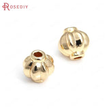 18K Brass Lantern Round Worm Cube Flower Weave Spacer Beads
