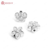 18K Brass Lantern Round Worm Cube Flower Weave Spacer Beads