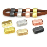 30PCS Slider Spacer Charms Beads Metal Large Hole Beads for DIY Jewelry Making