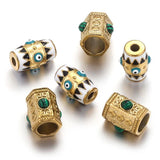 2pcs Stainless Steel Evil Eye Beads Charm for DIY Jewelry