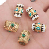 2pcs Stainless Steel Evil Eye Beads Charm for DIY Jewelry