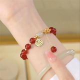8mm Round Glass Beads for DIY Bracelet Necklace - Crafting Accessories