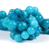 Faceted Jades Chalcedony Round Beads 4-12mm