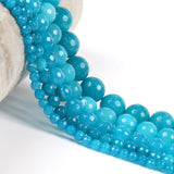 Faceted Jades Chalcedony Round Beads 4-12mm