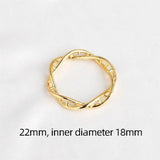 3pc 14K Clad Double Spiral Closed Ring Pendant Jewelry DIY Materials