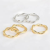 3pc 14K Clad Double Spiral Closed Ring Pendant Jewelry DIY Materials