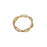 3pc 14K Clad Double Spiral Closed Ring Pendant Jewelry DIY Materials