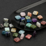 10pcs AAA Faceted Square Bead Natural Stone Amazonite Citrine Apatite Amethyst