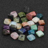 10pcs AAA Faceted Square Bead Natural Stone Amazonite Citrine Apatite Amethyst