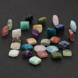 10pcs AAA Faceted Square Bead Natural Stone Amazonite Citrine Apatite Amethyst