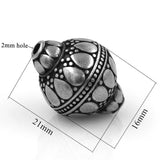 Vintage Stainless Steel Big Ball Beads DIY Charms for Jewelry Making