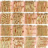 Geometric Hematite Beads Charms for Jewelry Making
