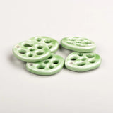 5pcs Multicolor Lotus Root Ceramic Pendant Porcelain Necklace Accessories