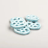 5pcs Multicolor Lotus Root Ceramic Pendant Porcelain Necklace Accessories