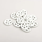 5pcs Multicolor Lotus Root Ceramic Pendant Porcelain Necklace Accessories