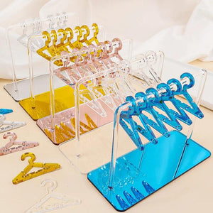 8pcs Polymer Clay Earrings Stand Organizer Hanger Shape Tabletop Jewelry Display