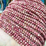 Red Rhodonite Faceted Small Beads 2 3 4MM for Jewelry Making