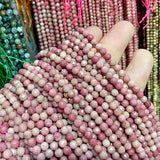 Red Rhodonite Faceted Small Beads 2 3 4MM for Jewelry Making