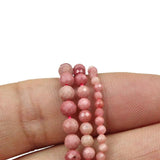 Red Rhodonite Faceted Small Beads 2 3 4MM for Jewelry Making