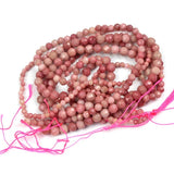 Red Rhodonite Faceted Small Beads 2 3 4MM for Jewelry Making