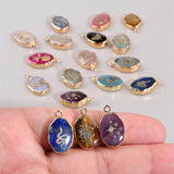 Natural Stone Pendants Bead Charm Quartzs Amethysts Pendant