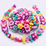 30pcs Acrylic Candy Beads Flower Butterfly Heart Round Spacer Beads