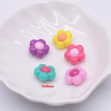 30pcs Acrylic Candy Beads Flower Butterfly Heart Round Spacer Beads
