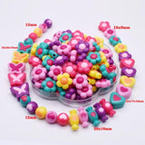 30pcs Acrylic Candy Beads Flower Butterfly Heart Round Spacer Beads