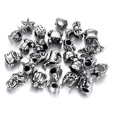 4pcs Stainless Steel 5mm Hole Slider Animal Beads Charms for Pando Bracelet