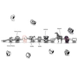 4pcs Stainless Steel 5mm Hole Slider Animal Beads Charms for Pando Bracelet