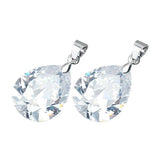 Natural Stone Zircon Charms Pendants 10*14mm DIY Necklace Jewelry Findings